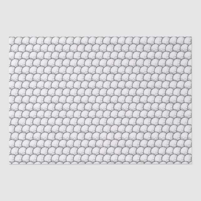 Coole Golfballsportart Seidenpapier (Vorderseite)