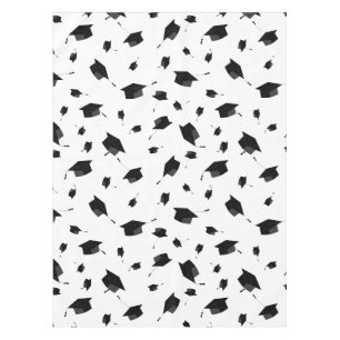 Coole Graduierungsklammern Schwarz/Weiß Tischdecke