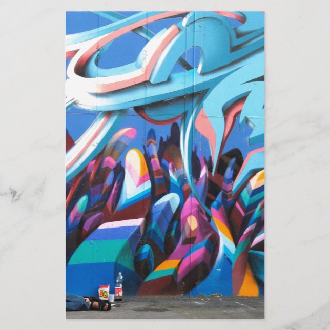 Coole Graffiti-Mauer (Vorderseite)