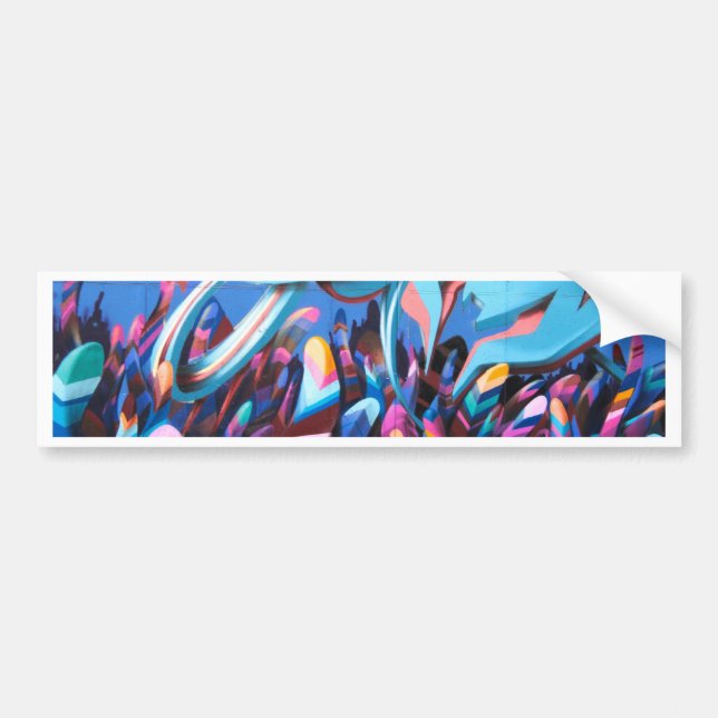 Coole Graffiti-Mauer Autoaufkleber (Vorne)