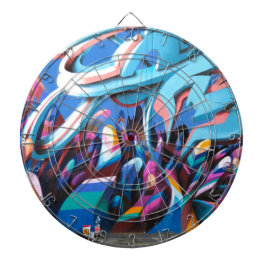 Coole Graffiti-Mauer Dartscheibe