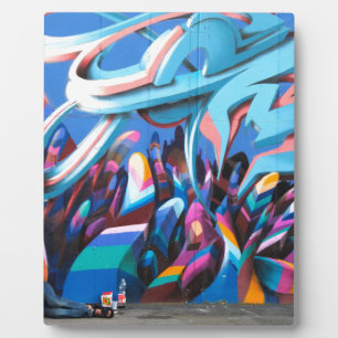 Coole Graffiti-Mauer Fotoplatte