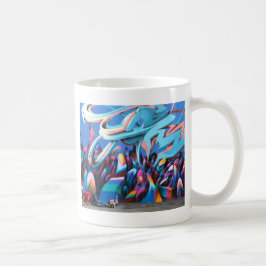 Coole Graffiti-Mauer Kaffeetasse
