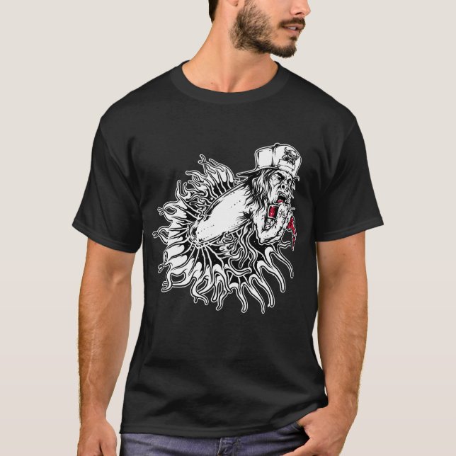 Coole Grafik der Creepy Beast T-Shirt (Vorderseite)