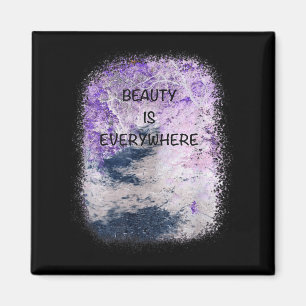 Coole Grafik, Schönheit ist überall inspirierend Q Magnet