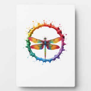 Coole Grafik-Tie-Dye-Sonnenbrille Libellen-Illustr Fotoplatte
