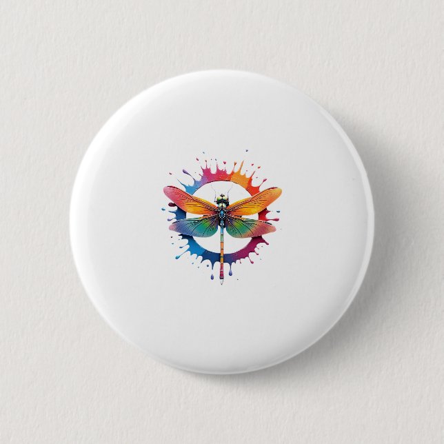 Coole grafische Gefärbte Krawatte Sonnenbrille Dra Button (Vorderseite)
