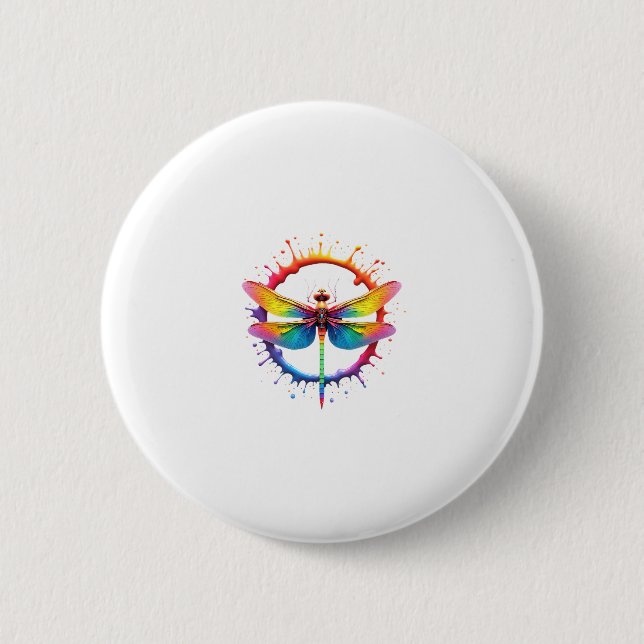 Coole grafische Gefärbte Krawatte Sonnenbrille Dra Button (Vorderseite)