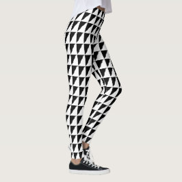 Coole grafische Schachbretter Schwarzweißbeläge Leggings