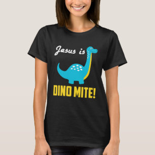 Coole grafische T-Shirts Jesus ist Dino Mite