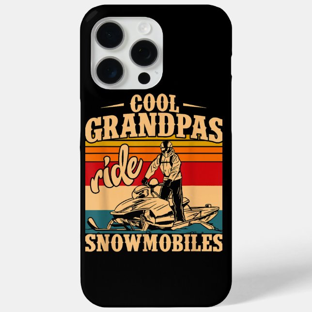 Coole Grandpas Reiten Schneemobile Snowmobile Snow Case-Mate iPhone Hülle (Rückseite)