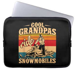 Coole Grandpas Reiten Schneemobile Snowmobile Snow Laptopschutzhülle