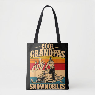Coole Grandpas Reiten Schneemobile Snowmobile Snow Tasche