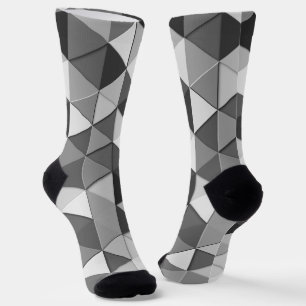 Coole graue Dreiecke Socken