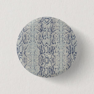 Coole graue Schlange Hautfarbe Button