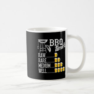 Coole Grillen Timer Raw Rare Medium Well Funny Bee Kaffeetasse