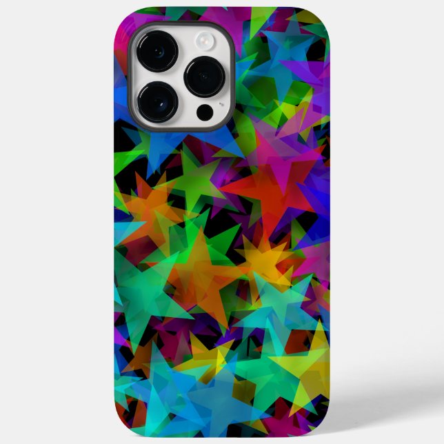 Coole Groovy Rainbow Stars Case-Mate iPhone Hülle (Rückseite)