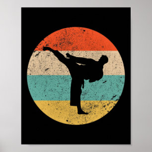 Coole großartige Karate-Jungs Shotokan-Trainer Poster