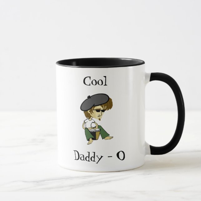 Coole große Vati-O Beatniks Tasse (Rechts)