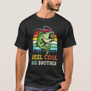 Coole großen Brüder Bassangeln Bass Fisch Älterer  T-Shirt