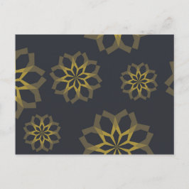 Coole, grüne, einzigartige, moderne trendige Blume Postkarte