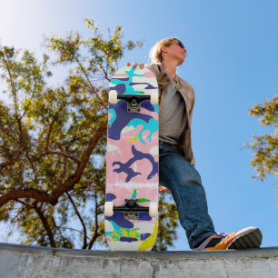Coole Grunge Camouflage Skateboard