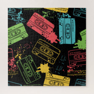 coole Grunge-Kassetten im Stil der 90er Jahre