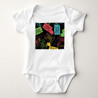 coole Grunge-Kassetten im Stil der 90er Jahre Baby Strampler