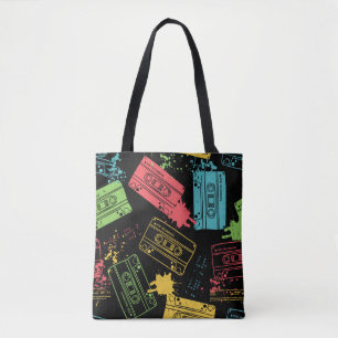 coole Grunge-Kassetten im Stil der 90er Jahre Tasche