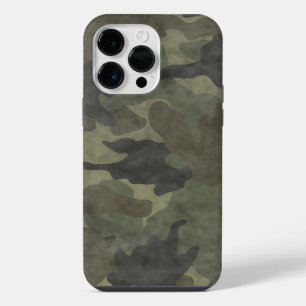 Coole Grunge Khaki Camo iPhone 14 Pro Max Hülle