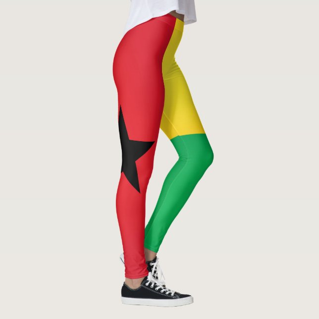 Coole Guinea Bissau Flag Fashion Leggings (Rechts)