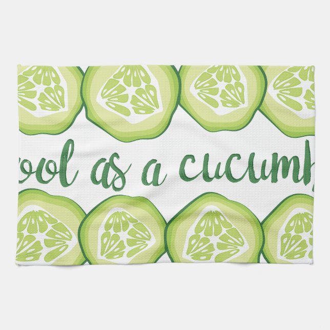 Coole Gurke Geschirrtuch (Horizontal)