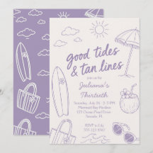 Coole gute Gezeiten & Sonnenbrand-Strandfeier