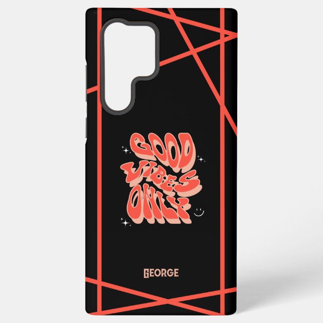 Coole Gute Vibes nur anpassbar Samsung Galaxy Hülle (Rückseite)