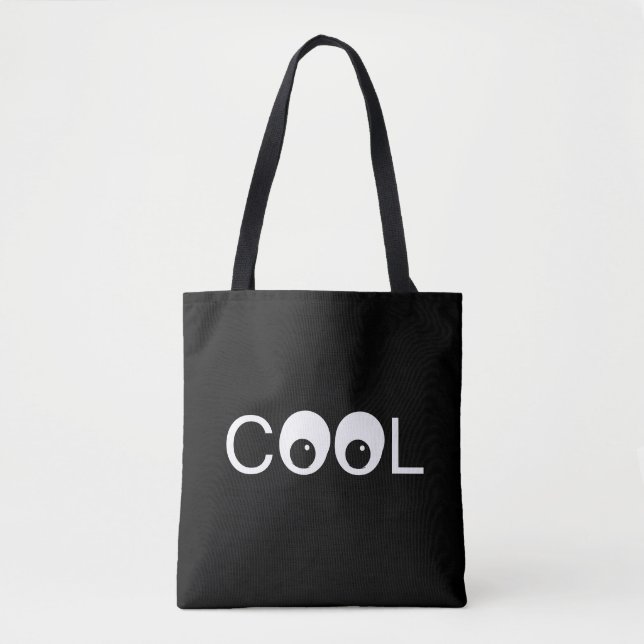 Coole gute Violen auf schwarz Tasche (Vorderseite)