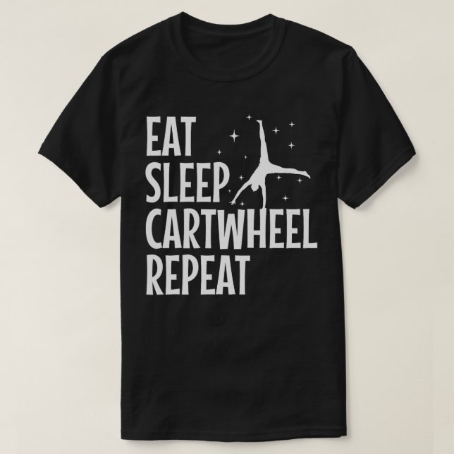 Coole Gymnastik für Mädchen Tumbling Cheerlead T-Shirt (Design vorne)