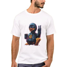 Coole Hacker-Enten-Illustration - Cyber-Tech-Progr
