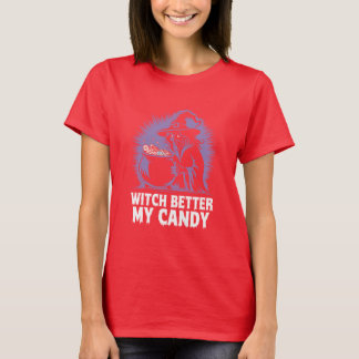 Coole Halloween Hexe hat besser meine Süßigkeiten. T-Shirt