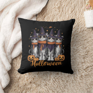 Coole Halloween Katzen Geschenk für Tochter Gesche Kissen