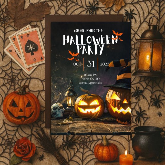 Coole Halloween-Party  Einladung (Von Creator hochgeladen)