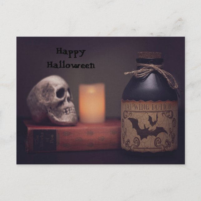 Coole Halloween Postkarte (Vorderseite)