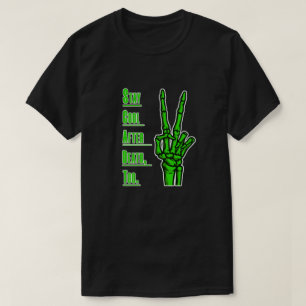 Coole Hand Skelettkunst T-Shirt