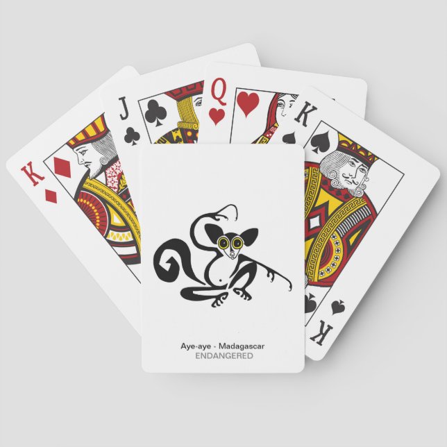 Coole Handarbeit von AYE-AYE - Erhaltung der wild  Spielkarten (Rückseite)