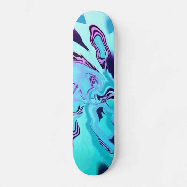 Coole handbemalte Originalkunst  Skateboard (Vorderseite)