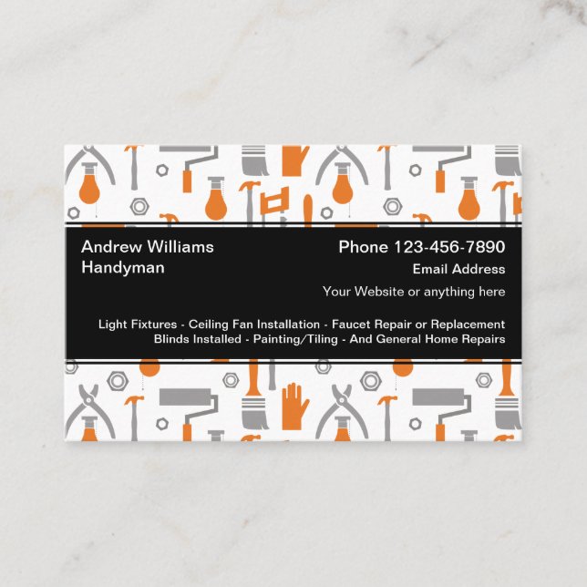 Coole Handyman Einmalige Visitenkarten Visitenkarte (Vorderseite)