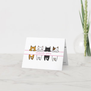 Coole hängende Katzen bei jedem Anlass danke