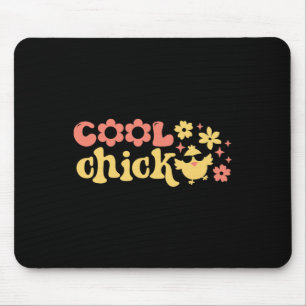 Coole Henne, Lustige niedliche Vogel-Vibes Mousepad