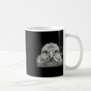 Coole Henne raucht Zigarette Foto Kunst Lustig Von Kaffeetasse