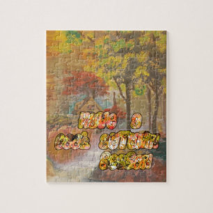 Coole Herbstsaison Vintage Kunst drucken