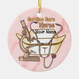 Coole Herzkrankenschwester Keramik Ornament